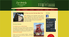 Desktop Screenshot of hotel-restaurant-zur-bruecke.de