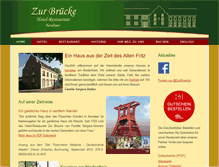 Tablet Screenshot of hotel-restaurant-zur-bruecke.de